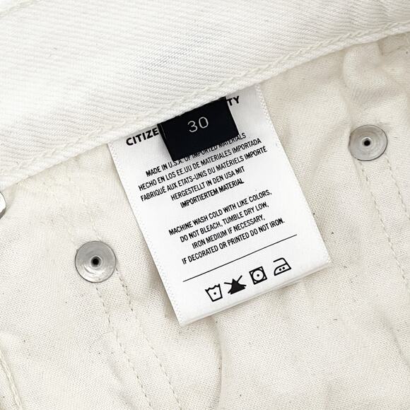 Citizens of Humanity NWT Annabelle Denim Shorts Women’s Size 30 White Vintage - Picture 4 of 7